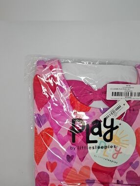 Little Sleepies Pink Hearts & Crafts Set Valentines Day Long Sleeve New Sealed. 